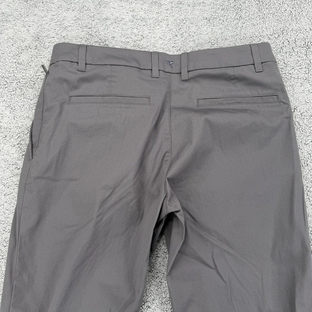 Birddogs Chino Pant Men 34x32 Dark Gray Performance Tech Zip Pocket Golf Trouser
